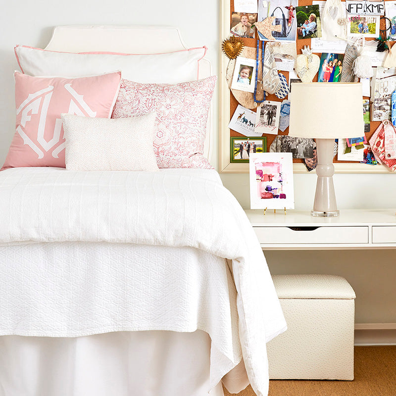 Lumbar Pillow White Bed Colorful Pillows Ellie Blush Lumbar Pillow