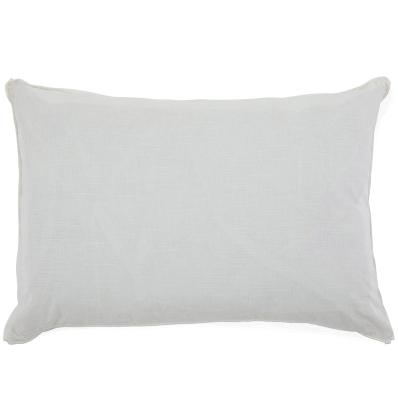 White with White Flange Oversized Pillow