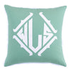 Celadon Applique Pillow