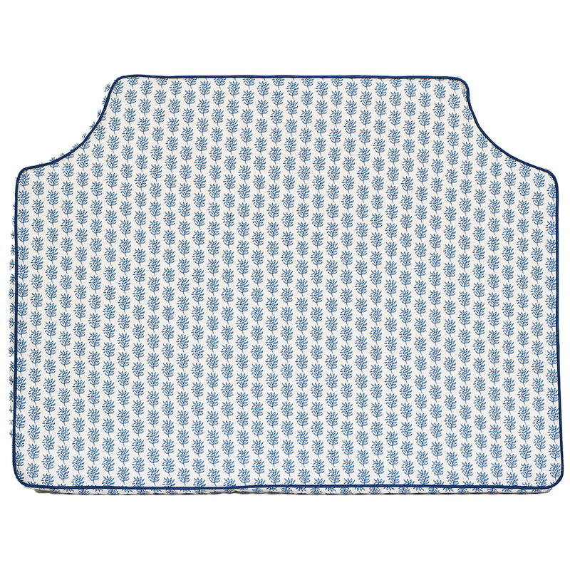 Amy Blue with Prussian Pipe Headboard