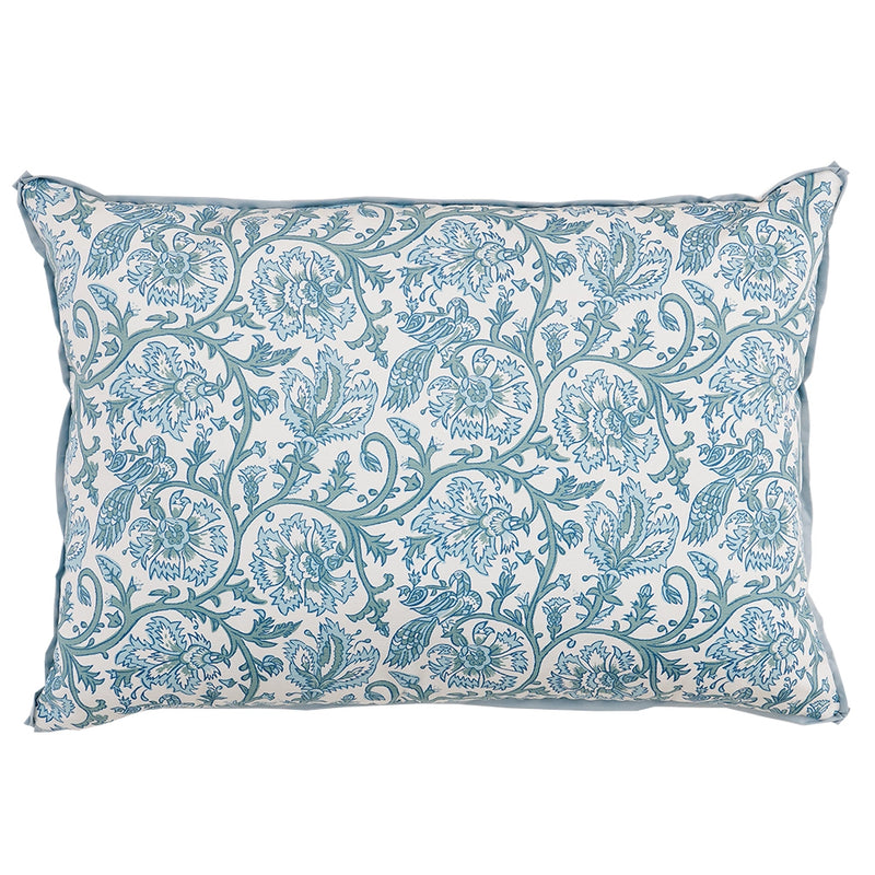 Ashton Spa/Amy Blue with Sky Flange Oversized Pillow