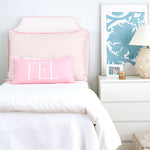 Blush Applique Bolster