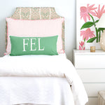 Celadon Applique Bolster