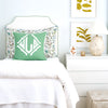 Celadon Applique Pillow