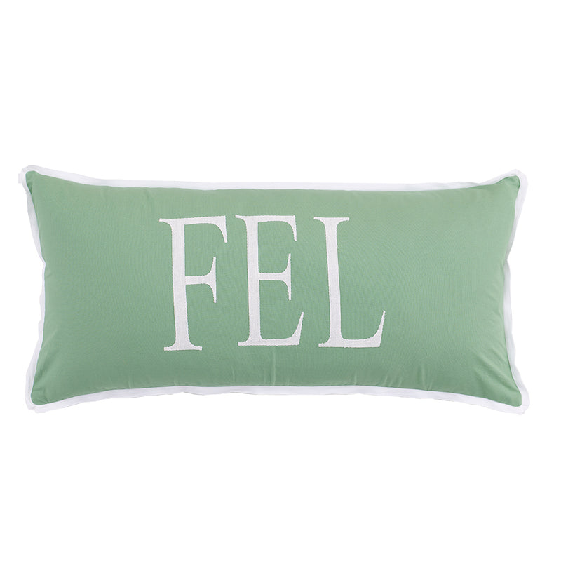 Celadon Applique Bolster