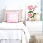 Gwin Shell/Lee Shell with Blush Flange Oversized Pillow