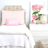Gwin Shell/Lee Shell with Blush Flange Oversized Pillow